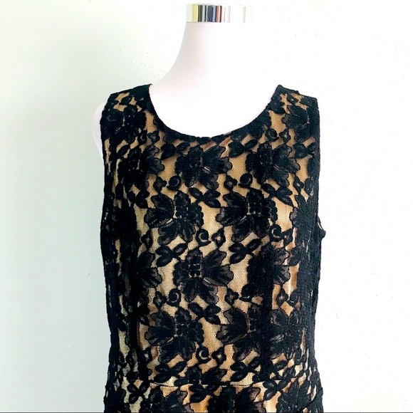Open back black lace  romper - Picture 2 of 7